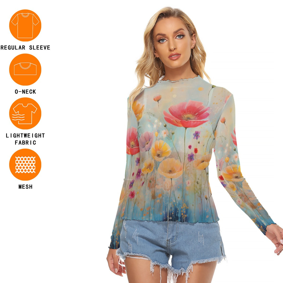 All-Over Print Women's Mesh T-shirt