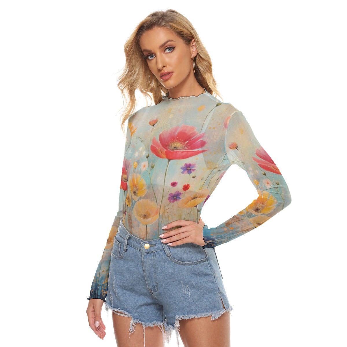All-Over Print Women's Mesh T-shirt