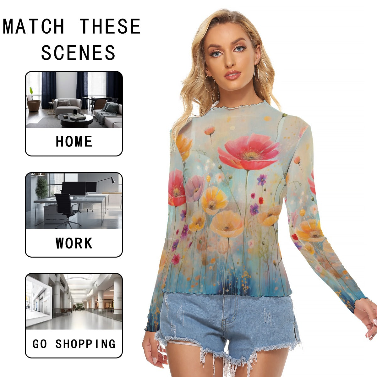 All-Over Print Women's Mesh T-shirt